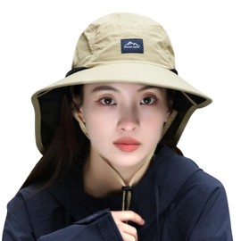 Gajaous Sun Hats for Women Men Packable, Wide Brim Womens Sun Hat UPF 50+, Summer Hiking Fishing Travel Men Beach Hats with Neck Flap