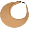 styleBREAKER Paper Straw Visor Cap Plain Sun Visor with Elastic