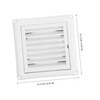 DOITOOL Exhaust Air Vent Covers Square Vent Cover Plastic Louver
