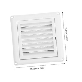DOITOOL Exhaust Air Vent Covers Square Vent Cover Plastic Louver Air Outlet Bird Guard Easy Installation