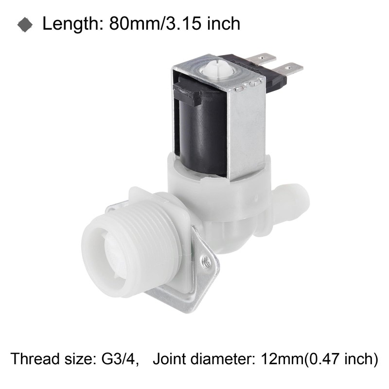 sourcing map Water Inlet Valve Ice Maker Water Inlet Solenoid