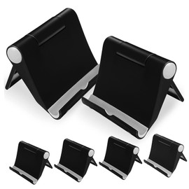 LABRIMP 6pcs Foldable Phone Holder Desk Stand Adjustable Cell Phone Stand for Desk