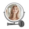 Hasipu 10-Inch Wall Mounted Makeup Mirror with Magnification, Rechargeable 3000