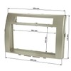 tomzz Audio 2455-051 Double DIN Radio Faceplate Compatible with Toyota