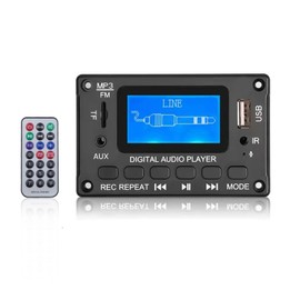 Placa Decodificadora de MP3 Multifuncional para Automóvil, Placa Decodificadora de Bluetooth con Pantalla LCD, Tarjeta de Memoria USB, Módulo de Decodificación de Audio Inalámbrico con Función FM Swit