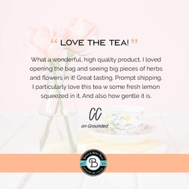 Birds & Bees Teas - Organic Fertility Tea & Pre Conception Tea, Grounded Pregnancy Tea is a Red Raspberry Leaf Blend for a Great Natural Cleanse and Detox, 30 Servings, 2.25 oz