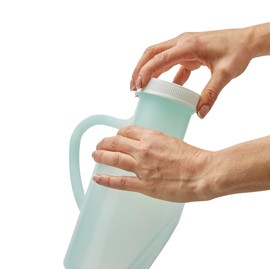 Surgipack 6362 Male Urinal Bottle with Screw Cap Lid, 1 Litre Capacity