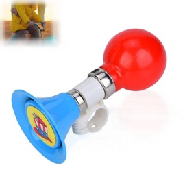 Rubber Children's Bicycle Horn, Metal Rubber Loud Children's Bicycle Horn Bicycle Warning Bell for Boys Girls Bicycle Accessories (Blue)