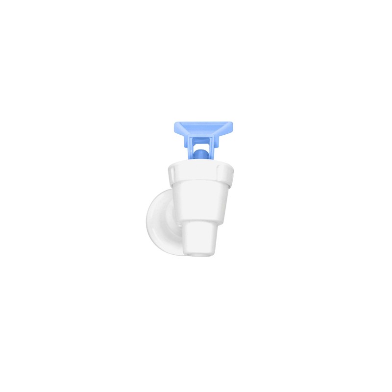 Tomlinson 1008780 Complete Faucet, White Body with Blue Handle