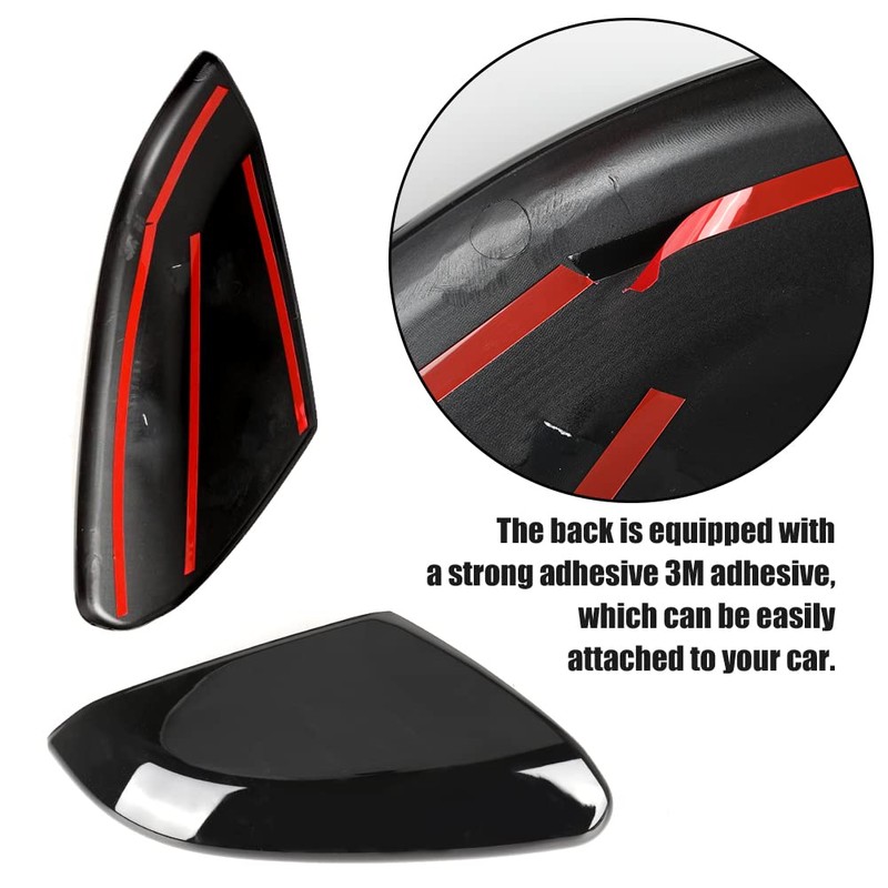 Side Mirror Cover Cap + Door Handle Covers Kit Compatible