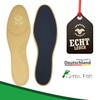 2 Pairs of Genuine Leather Insoles Basic Insoles Brown for