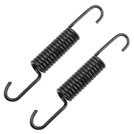Mokuo Motorcycle Dirt Bike Stand Kickstand Spring Brake Pedal Return Spring Mopeds Scooter Parts - 2Pcs,Black,120MM Length