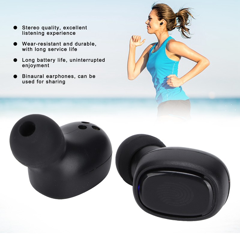 Bluetooth Earphone True Wireless Stereo Smart Connection Rechargeable Binaural Earphones