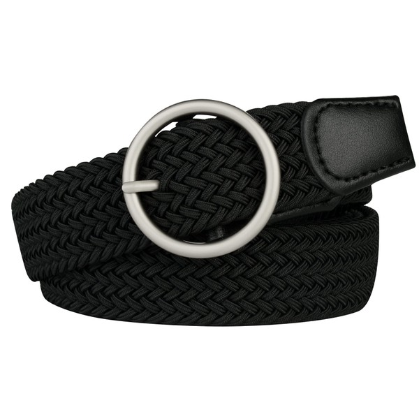 Drizzte Plus Size Belts 67'' Women Woven Elastic Stretch Belt