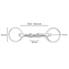 Equine Smile ES0078 ErgoBit Water Snaffle Bit Double Broken Anatomically