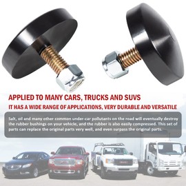9.9102G Low Profile Bump Stop for cars, trucks and SUVs, Black - 2PCS