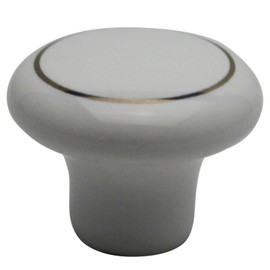 WAKI TW-161 Ceramic Knob, Platinum Ring, 1.3 inches (32 mm)