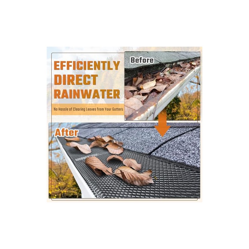 Lock-in Gutter Guard - 6” x 120 ft Durable Coated