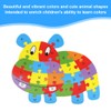 CJZZ Hippo Animal Puzzle, Wooden Puzzle for Toddlers from 1-3