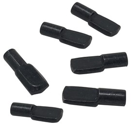5mm "Spoon" Style Cabinet Shelf Support Pegs | Black | Package of 25
