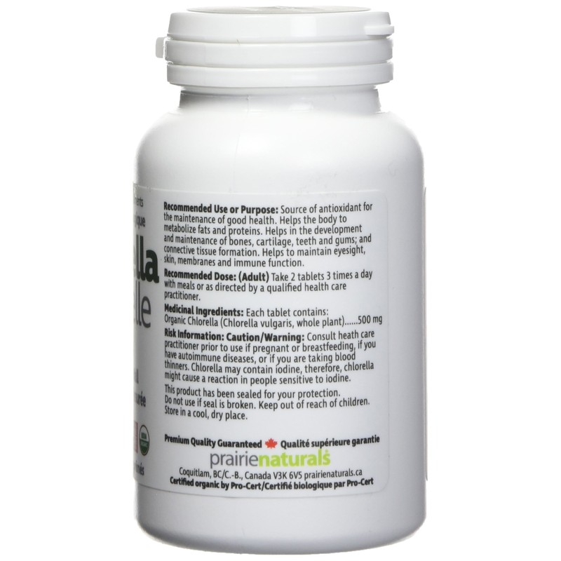 Prairie Naturals Prairie Naturals Organic Chlorella Broken Cell Wall Tablets