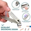 ULTECHNOVO Nail Clippers for Seniors - 360° Rotating Nail Clippers