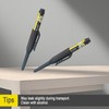 NORXUAZE 2pcs black Long Nib Deep Hole Marker Pen -