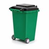 4-Pack Mini Wheelie Trash Bin Pen Holders for Office Desk