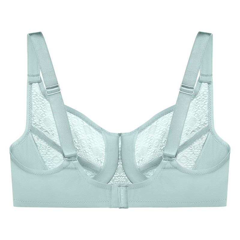 Full Figure Plus Size Lace Comfort Wonderwire Bra Underwire #9855