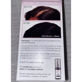 Hairology Hair Thickening/Building Fibers Set (2) Boxes Dark Brown/Black -  NIB