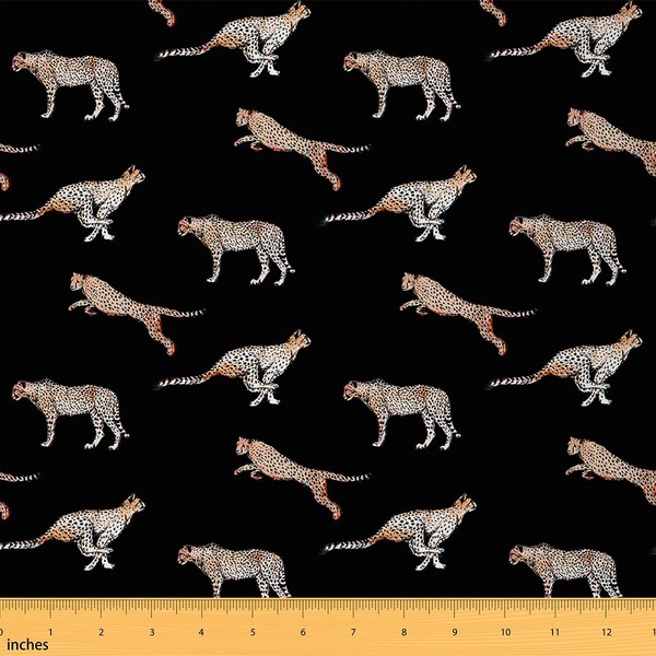 Leopard Fabric by The Yard Cat Cheetah Print Upholstery Fabric