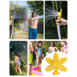 glorden Garden Sprinklers for Small Areas Lawn Sprinkler for Small Yard Sunflower 360 Degree Metal Sprinkler Plant Watering Sprinkler Head with Gentle Water Flow for Kids Outdoor Playing