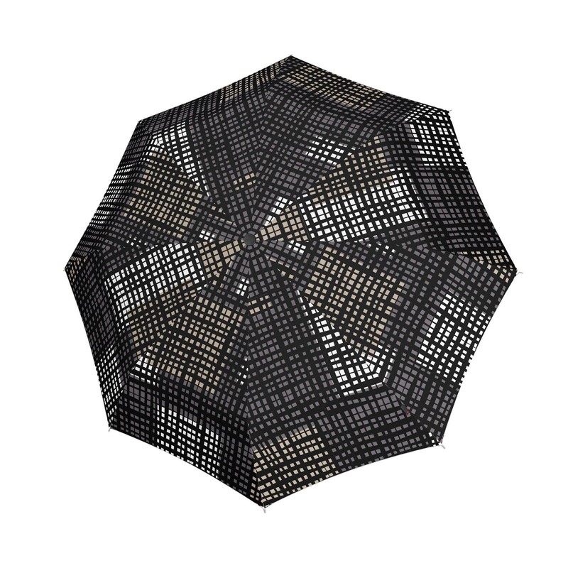 Knirps T.200 M Duomatic Ecorepel 2 Structure Stone Pocket Umbrella