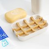 Ieron Bamboo Soap Holder Natural Bamboo Soap Dish with Drainage