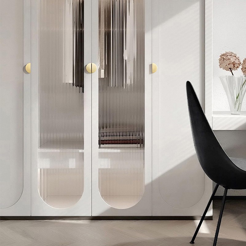 Autuwintor Gold Half Moon Drawer Pulls, Semi Circle Pulls 2.52-Inch