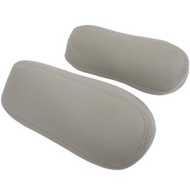 ECCPP Leather Armrest Arm Rest Cover Upholstery fit for Ford F250 F350 Excursion Lariat 99 00 01 02 03 04 05 06 07(Premium Faux Leather - One Pair Set of 2) Gray