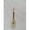 1 Egyptian Glass Perfume Bottle Gold Accent Hand Blue Clear