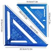 2 Pcs Speed Square, 12 inch 7 inch Carpenter Square
