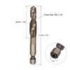 sourcing map Combination Drill and Tap Replacement Hex Shank High