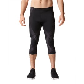 CW-X Men's Endurance Generator Joint and Muscle Support 3/4 Compression Tight, Black, Small