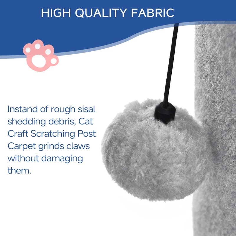 Cat Scratching Post Carpet Scratching Post 40" for Indoor Cats,
