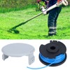 4Pcs Trimmer Lawn Mower Spool with Cover Replacement Accessories Fit