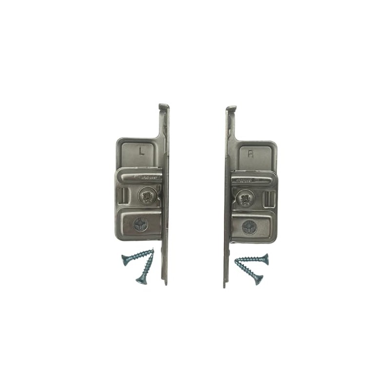 Blum Metabox Drawer Front Fixing Bracket, Nickel, Right and Left,