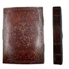OVERDOSE Brown Moon Stone Leather Journal - Antique Handmade Unlined