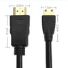 CAMKOO Mini HDMI to HDMI Adapter Cable, HD Flat Panel,