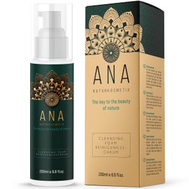 ANA Naturkosmetik Cleansing Foam - Mild Moisturising Cleansing Foam for Daily Facial Cleansing - Based on Aloe Vera 200 ml - Made in Germany
