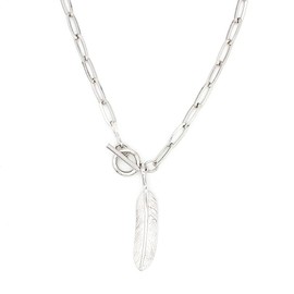 Jewelry Shop M Simple Genderless Necklace, Mantel, Made in Japan, Unisex, Hypoallergenic, Metal