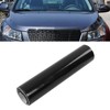 Car Windscreen Sun Strip, Gloss Black 150x20cm Universal PVC Windshield