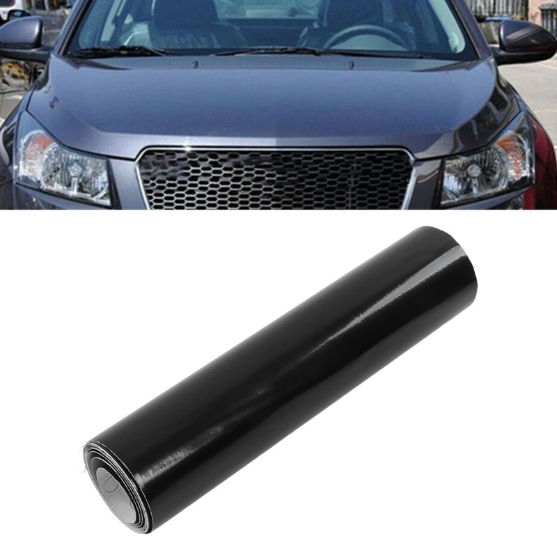 Car Windscreen Sun Strip, Gloss Black 150x20cm Universal PVC Windshield
