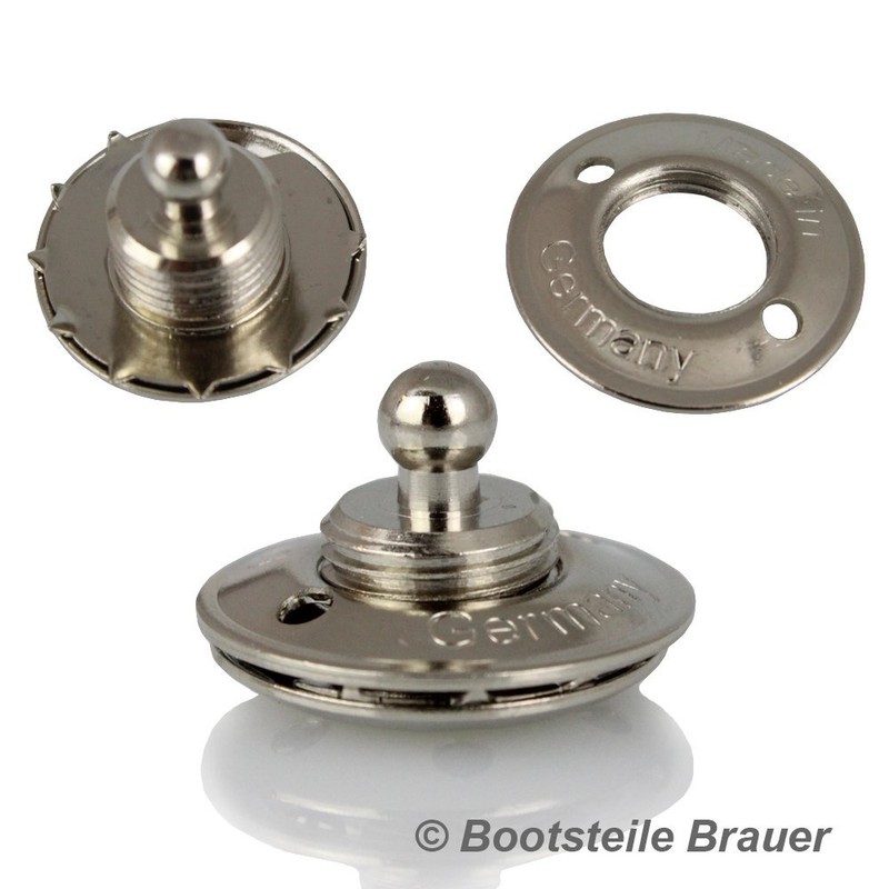 Bootsteile Brauer Loxx® Bottom Button for Fabrics Large 20 mm